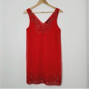 Sam Edelman Red Embellished Mini Dress